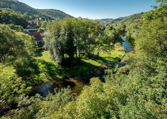 & Bohlenblick Konukevi Saalfeld Saale